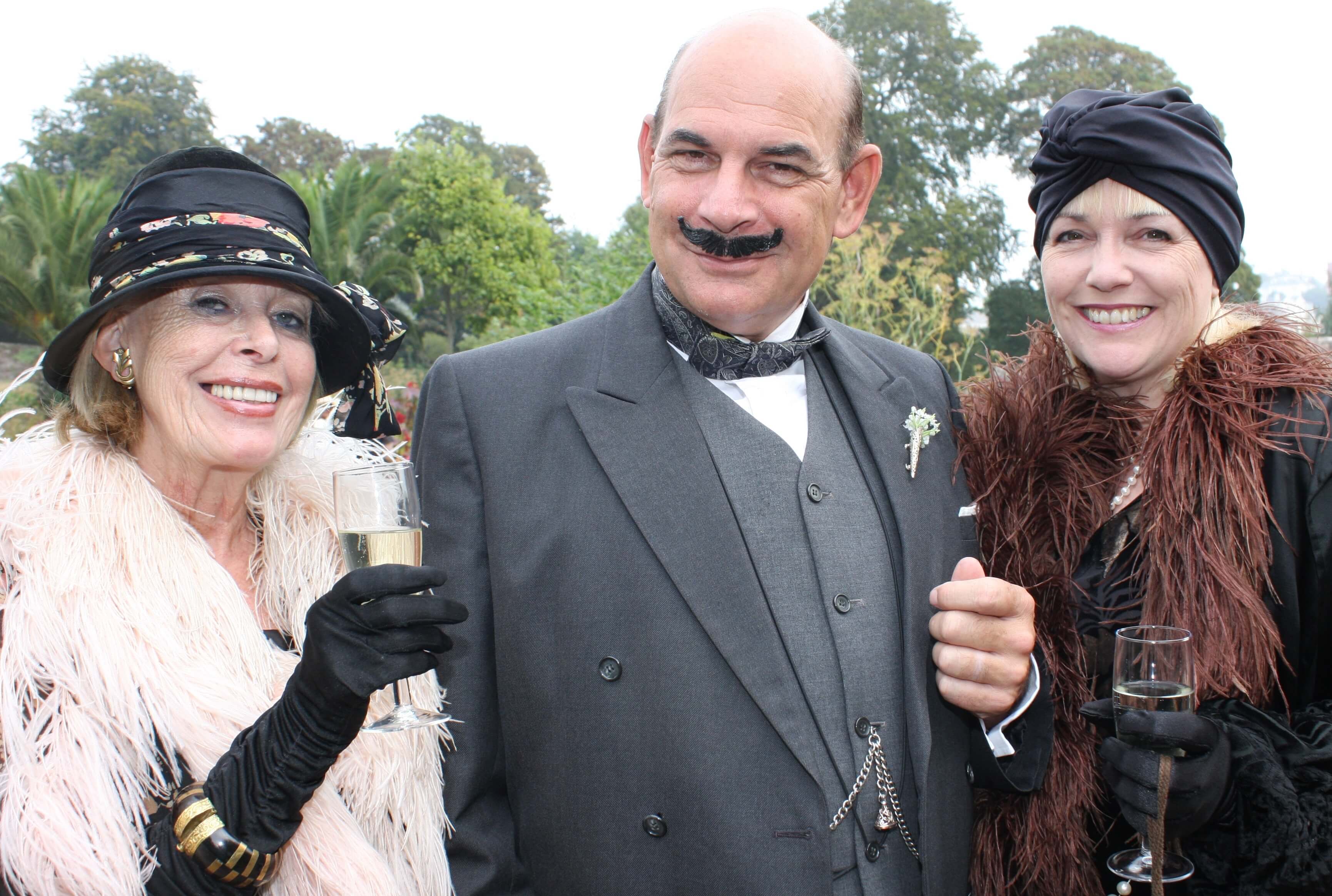 Hercule Poirot - detective created by Agatha Christie